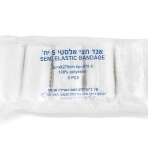 אגד מתמתח חצי אלסטי 5 ס"מ* 270 ס"מ מארז 5 יחידות