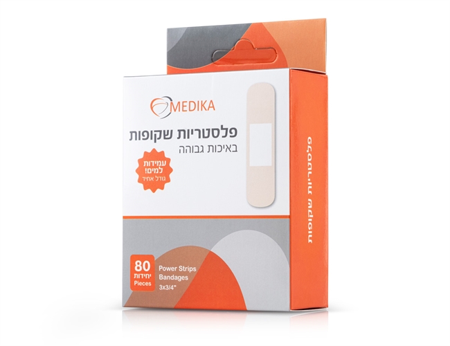 פלסטריות שקופות באיכות גבוהה 80 יחידות